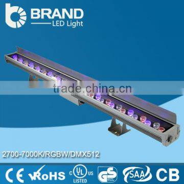 High Bright Mordern 18pcs 18w RGB Waterproof Linear LED Wall Washer With Remote, Outdoor Led Lights Wall Washer