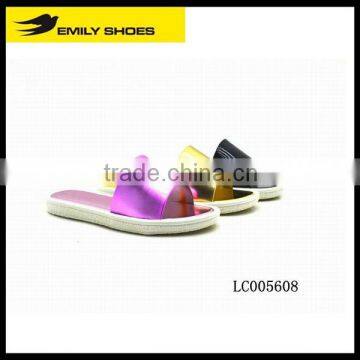 New design summer flat pcu slippers