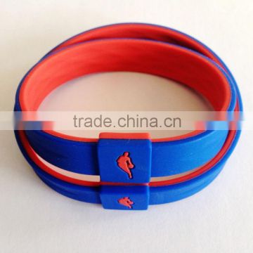 Multi-color silicone wristband/bracelet