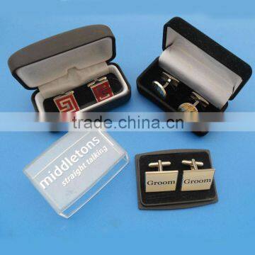 different types wholesale cufflink with boxes for men's business shirts