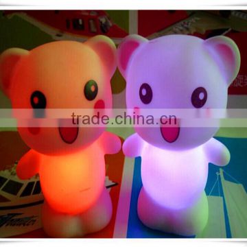 Custom beautiful cheap price bear flashing toy