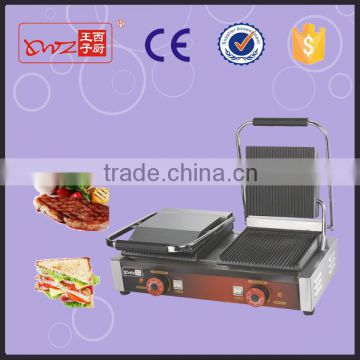 China industrial food electric contact grill machine