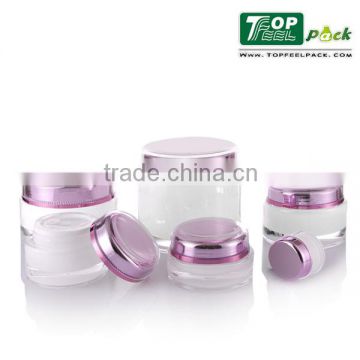 200ml Big Capacity Acrylic Plastic Type Round Acrylic Cream Jar Cosmetic Packaging Jars