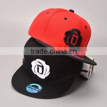 New Hot Basketball Star Flower Rose Embroidery Men Women Flat Cap Snapback