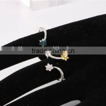 2016 New China Factory Direct Wholesale Fashion Jewelry Ring 925 Sterling Silver Fashion Double Women Ring Set photo-4