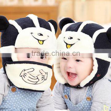 Fashion Brand New Multifunctional With Mouth-muffle Earflap Baby Winter Hats Caps photo-2