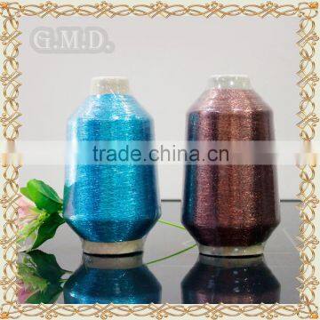 High Tenacity Low Price MX type Sky-Blue and Coffee Metallic Yarn