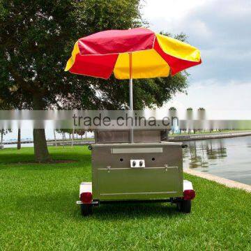 Low price customized bbq food cart for sale BBQ vending cart