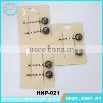 Manufacture Wholesale Vintage Metal Hairpins With Religion Pattern