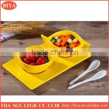 snack dish new design fashion snack serving dish with ceramic spoon