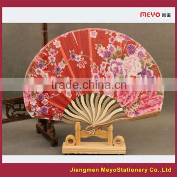 2015 Shell Shape Flower Decorative Customized Gift Bamboo Hand Fan