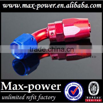 Hot Sale! Oil cooler Hose Fitting 45 Degree Resuable Hose End AN4 AN6 AN8 AN10 AN12 Blue and Red