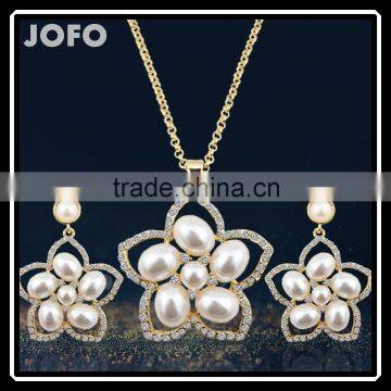 New Arrival Wholesale African Costume Jewelry Set Jewelry Set For Wedding Gold Flower Jewelry Sets