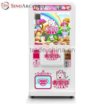Deluxe Coin Operated Candy Snacks Cigarettes Dolls Beby Crane Claw Game Machine Simulation