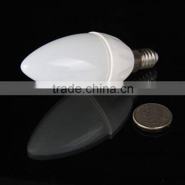 Keen price topping design 3W E14 Ceramic frosted LED light AC110V AC220V candle bulbs Epistar chip