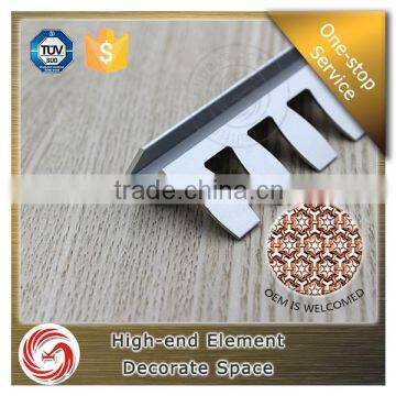 Good Quality Shopping Mall Used Curved Wall Edge Aluminum Tile Trim Profile photo-3