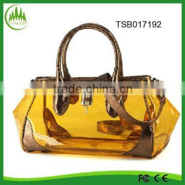 new product China supplier clear women waterproof beach tote bag