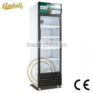 R134a single door deep freezer price, supermarket display freezer, glass freezer