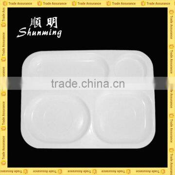 Plastic melamine food tray