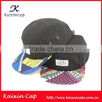 Wholesale Customize Printing Woven Label Designed 5 Panel Cap photo-2