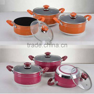 New Design Cookware Set Aluminum Sauce Pot Food Casserole