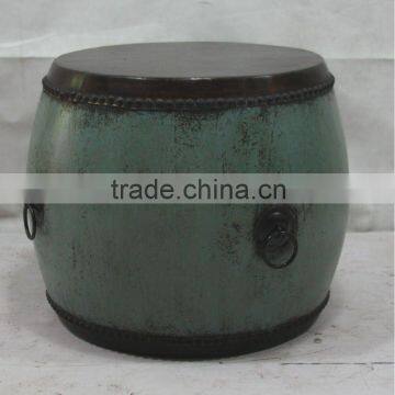 Chinese Wooden Blue Drum