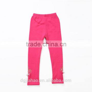 Best-selling winter fashion thicken bow rhinestone baby leggings 4-12y