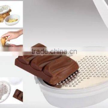 PP+S/S 9.5*6.5*2.5 Stainless Steel Ginger Garter/chocolate Cheese Grater photo-3