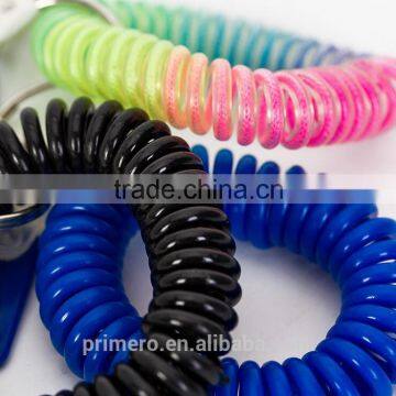 Spring Rope Plastic Chain Lanyard Anti-theft Key Chain Bungee Cord Keyring photo-3