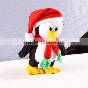 Xmas walking and flapping penguin