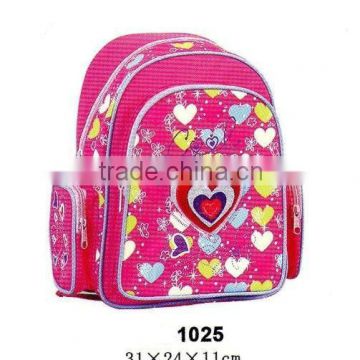 2013 polyester school bag with side pocket