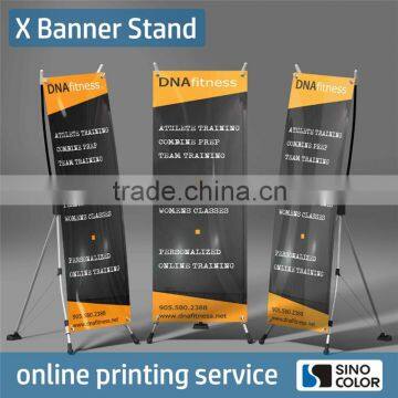Custom Size indoor advertising outdoor advertising Banner Material Desktop x banner stand