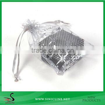 Sinicline Custom Made Drawstring Organza Gift Pouch for Promotion photo-3