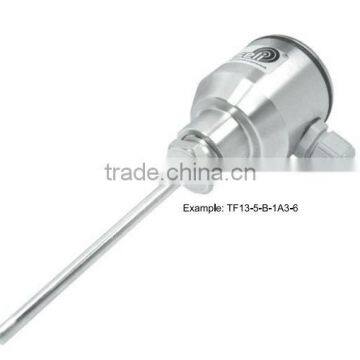 temperature sensor insertable and wedgable