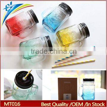 gradient color wholesale plastic mason jar