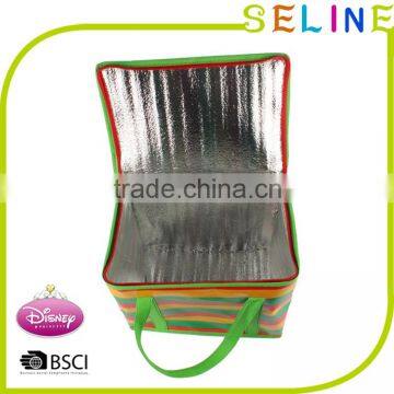 Non Woven+PEP,Non-woven Material and Food Use Insulated Cooler Bag With Zipper photo-4