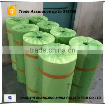 Transparent plastic packing film