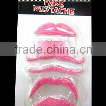 Pink mustache/moustache for ladies