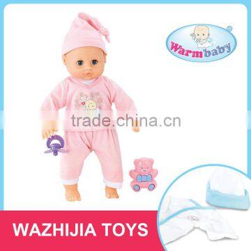 Best selling educational 16 inch baby doll shantou toys with clothes and IC