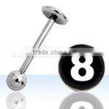 "8" logo barbell