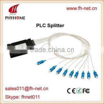 PLC Splitter 1x8 Single Mode SC/APC ABS Cassette for FTTH