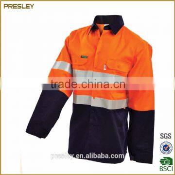 High quality men's safty reflective workwear coverall fireproof workwear