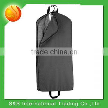 large capacity zip lock foldable garment bag with pocket