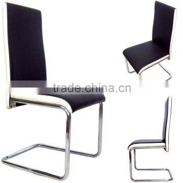 modern appearance metal chrome frame dining chair