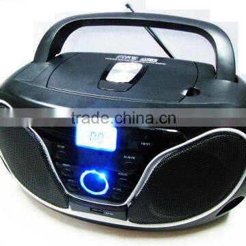 CD boombox with clock set