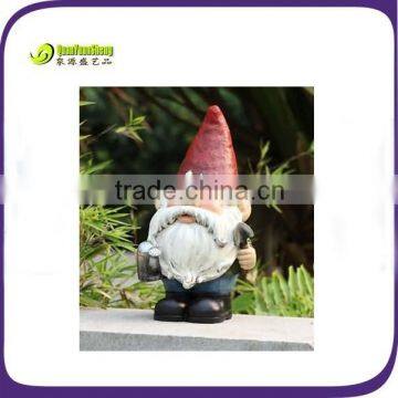 Creative design mini garden gnome made by polyresin