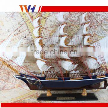 Great Yacht Scale Assembly Handcraft Wooden Sailing Boat Model photo-3