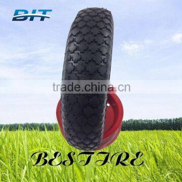 Top Quality 400-8 Diamond Pattern Wheelbarrow Wheel photo-2