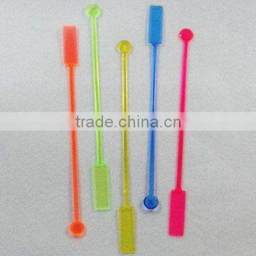 Paddle swizzle stick / muddler / plastic paddle stirrer / drink stirrer