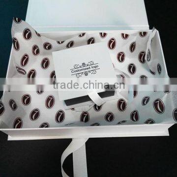 Top sale china clothing tissue paper box with logos